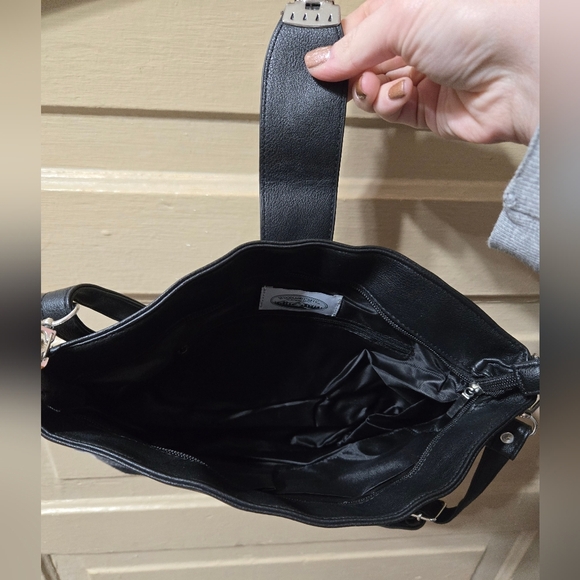 Woodland Creek Buffalo Plaid Black & White Crossbody Adjustable Strap Purse NWT - Picture 3 of 7